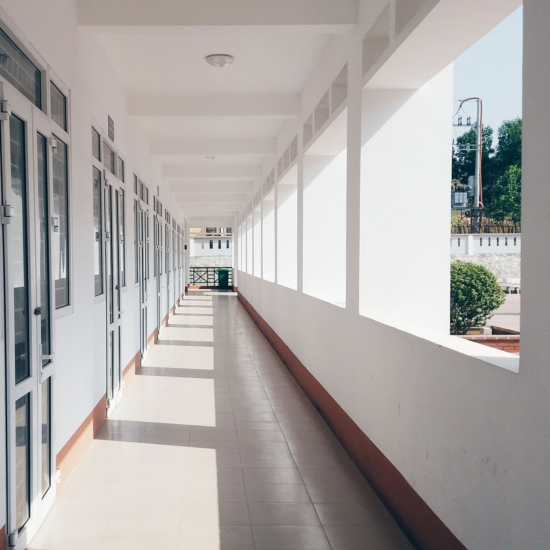 school corridor
